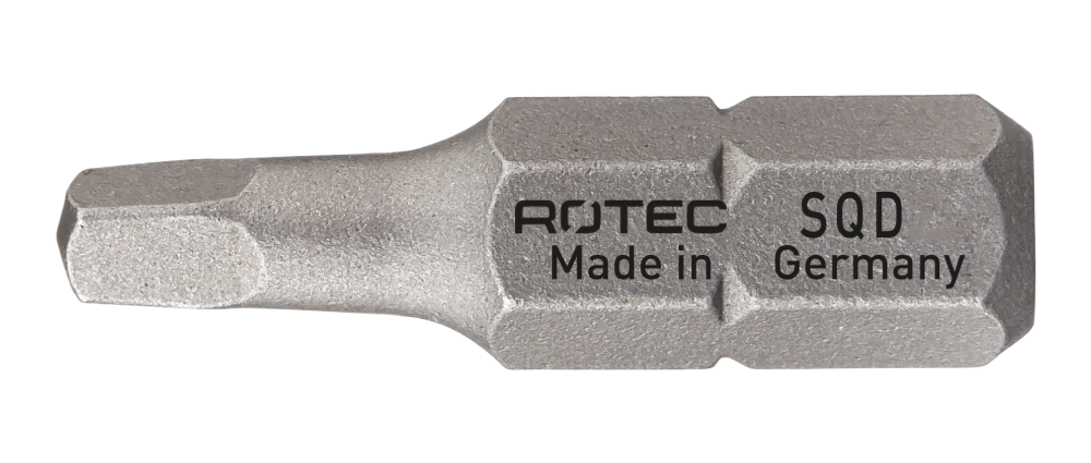 Rotec Schroefbit SQD 0 | L=25 | C6.3 | BASIC | 2 stuks - 809.00002