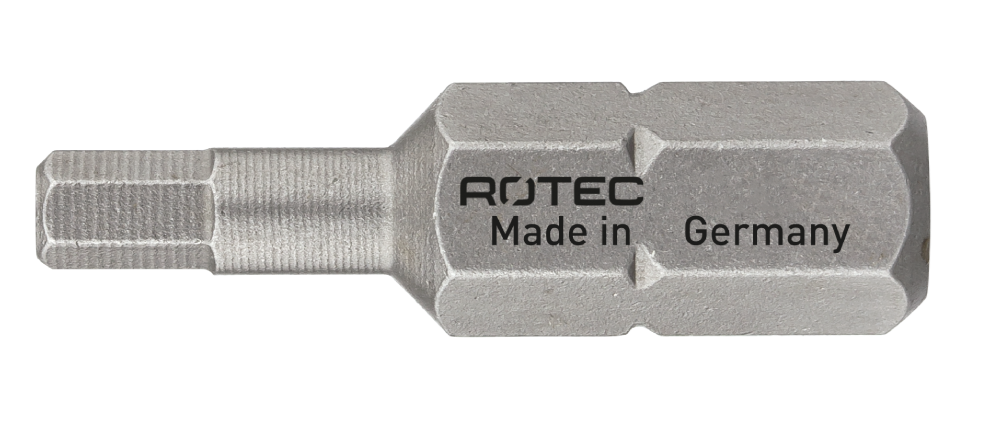 Rotec Schroefbit SW 2,5 | L=25 | C6.3 | BASIC | 2 stuks - 811.00252