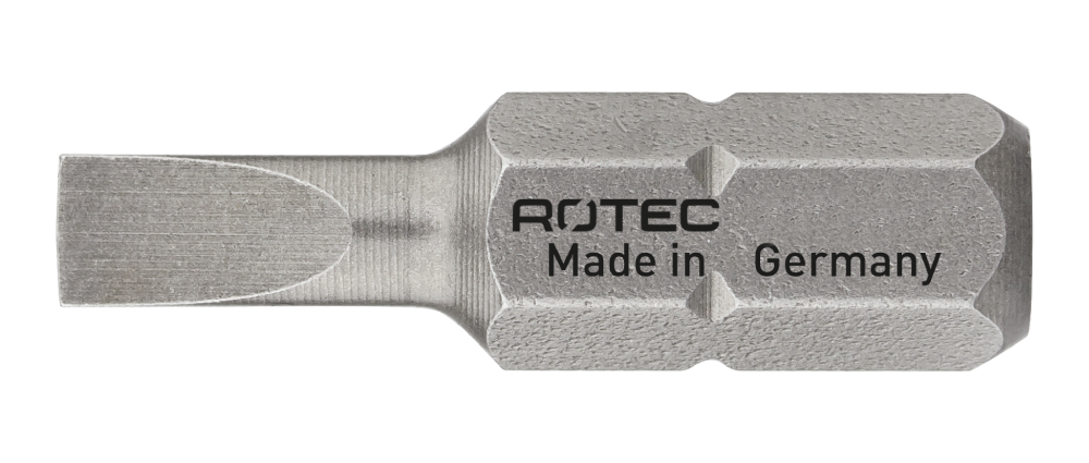 Rotec Schroefbit SL 0,8x4,0 | L=25 | C6.3 | BASIC | 2 stuks - 812.00402 afbeelding