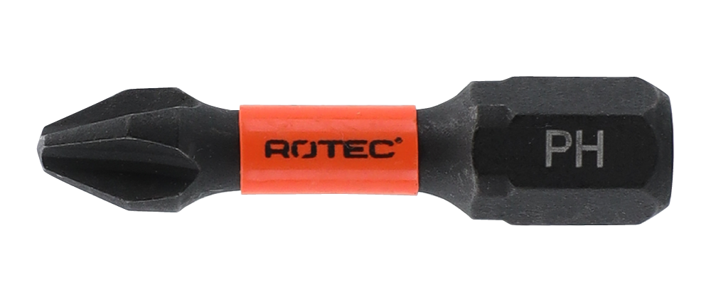 Rotec IMPACT Schroefbit PH 2 | L=30 | C6.3 | BASIC | 2 stuks - 817.00022