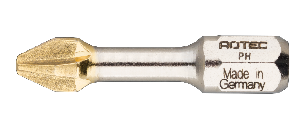 Rotec IMPACT Schroefbit PH 1 | L=30 | C6.3 | DIAMOND | 2 stuks - 817.02012