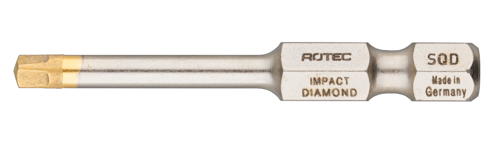 Rotec IMPACT Schroefbit SQD 1 | L=50 | E6.3 | DIAMOND | 2 stuks - 817.33012