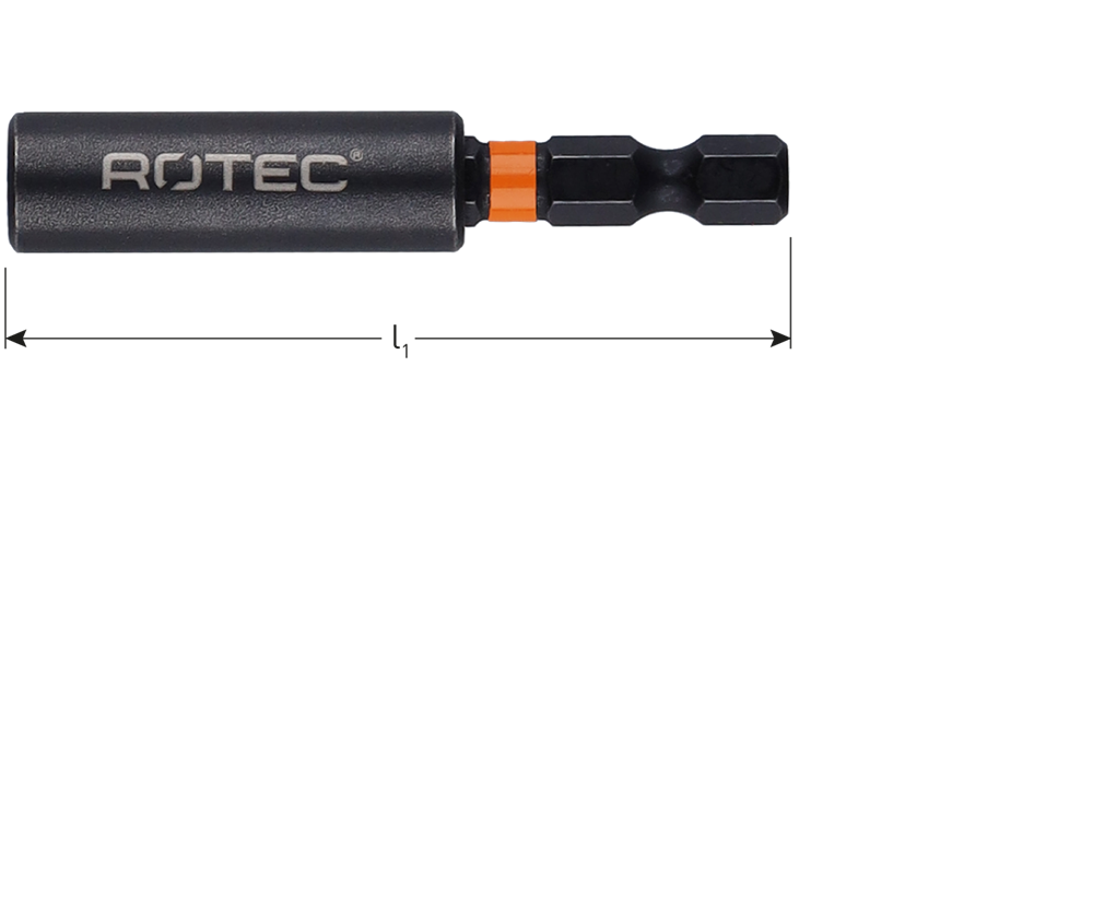 Rotec Display IMPACT Bithouder | Opti-Line | E6.3x60 | Magnetisch | [100] - 827.9715