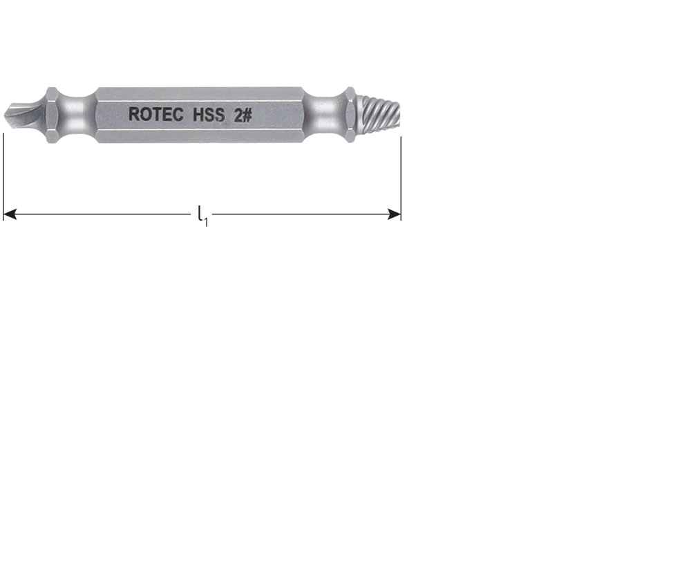Rotec Schroef verwijder bit Opti-Line #1 - 827.9601