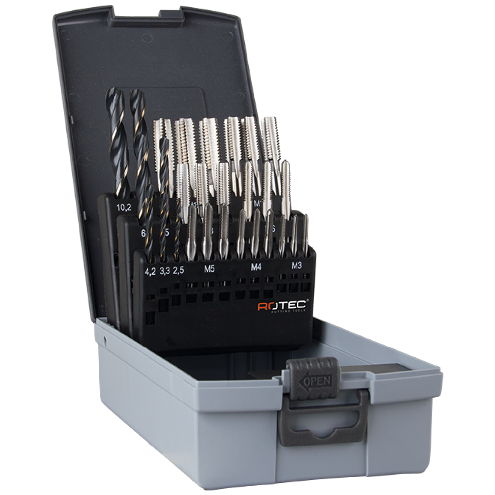 Rotec Handtappen- en borenset '300/101' | 28-dlg. | M3-M12 - 900.2002K