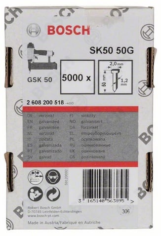 Bosch Accessoires Nagel met verzonken kop SK50 50mm | 1.2mm - 2608200518