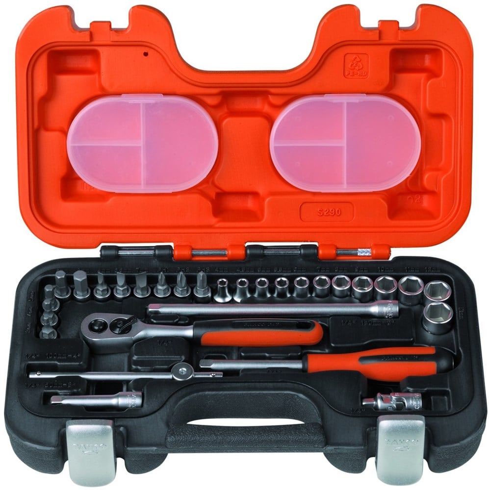 Bahco 1/4" bahco doppenset met bits | S290