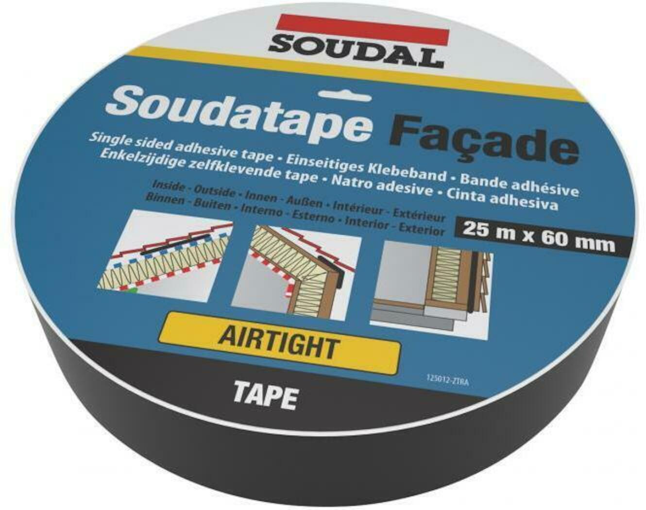 Soudal 125012 Soudatape Facade luchtdichte afdichtingstape | 60mm x 25m - 125012 afbeelding