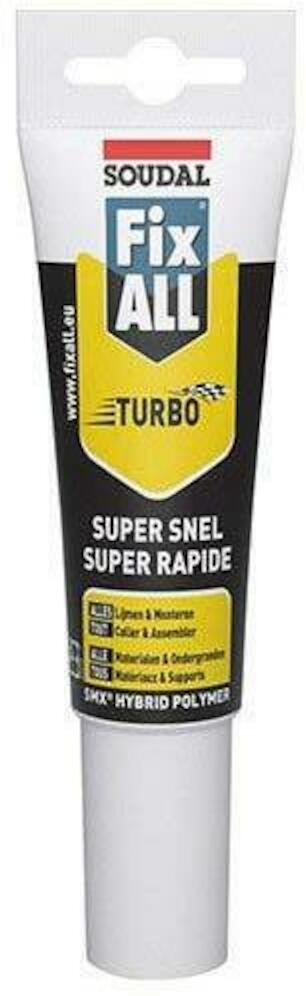 Soudal Fix ALL Turbo | Verlijmingskit | 125 ml - 131079
