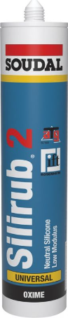 Soudal Silirub 2 | Siliconenkit | Bruin | 300 ml - 102389