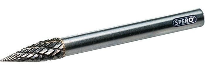 Spero SP1200FD | Punt stiftfrees hardmetaal | 6mm opname | hout & metaal Type D - SP1200FD