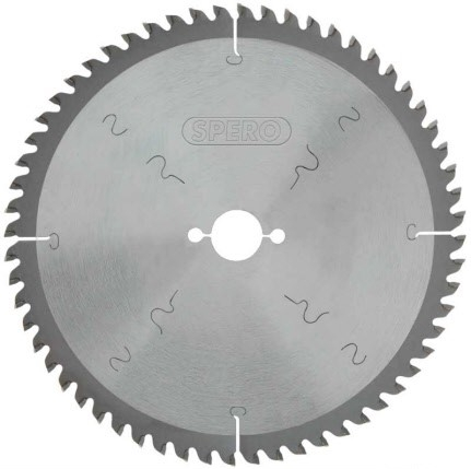 Spero SPA-255-60-20 | Aluminium TCT zaagblad | 255mm | 60 tands | asgat 30mm - SPA-255-60-20