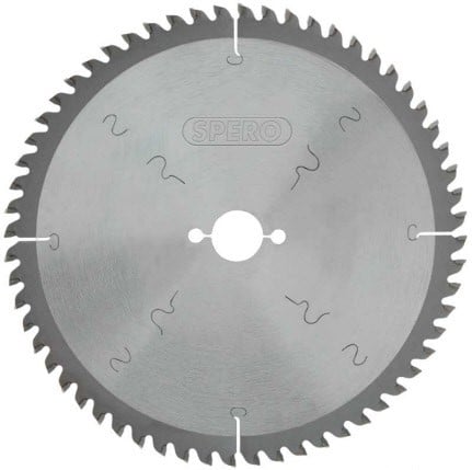 Spero SPA-260-60-20 | Aluminium TCT zaagblad | 260mm | 60 tands | asgat 30mm - SPA-260-60-20