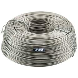 Spero 1 rol gegloeid vlechtdraad 1,25kg | verzinkt - SPVMHV1