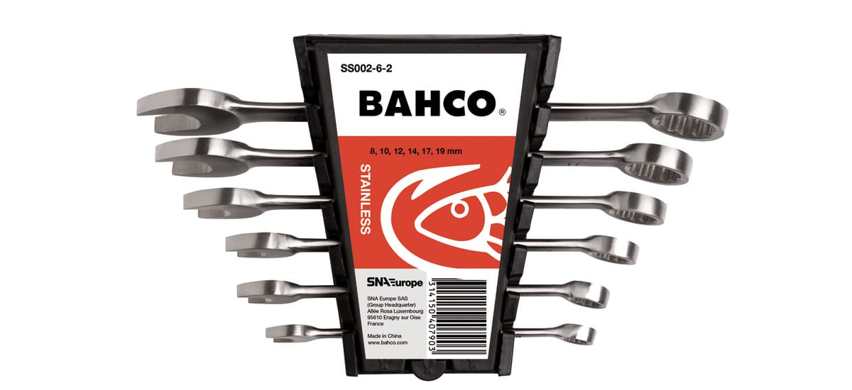 Bahco Ringsteeksleutelset | roestvaststaal | metrisch 6-delig SS002-6-2