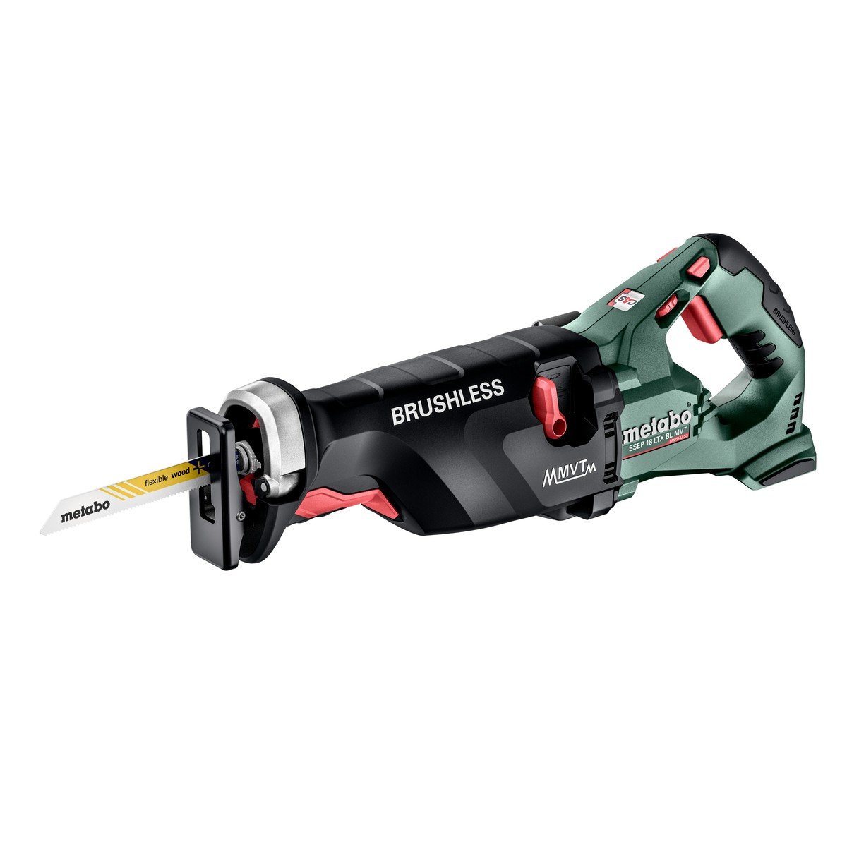 Metabo SSEP 18 LTX BL MVT Accu-reciprozaag | Zonder accu-packs en lader - 602258840