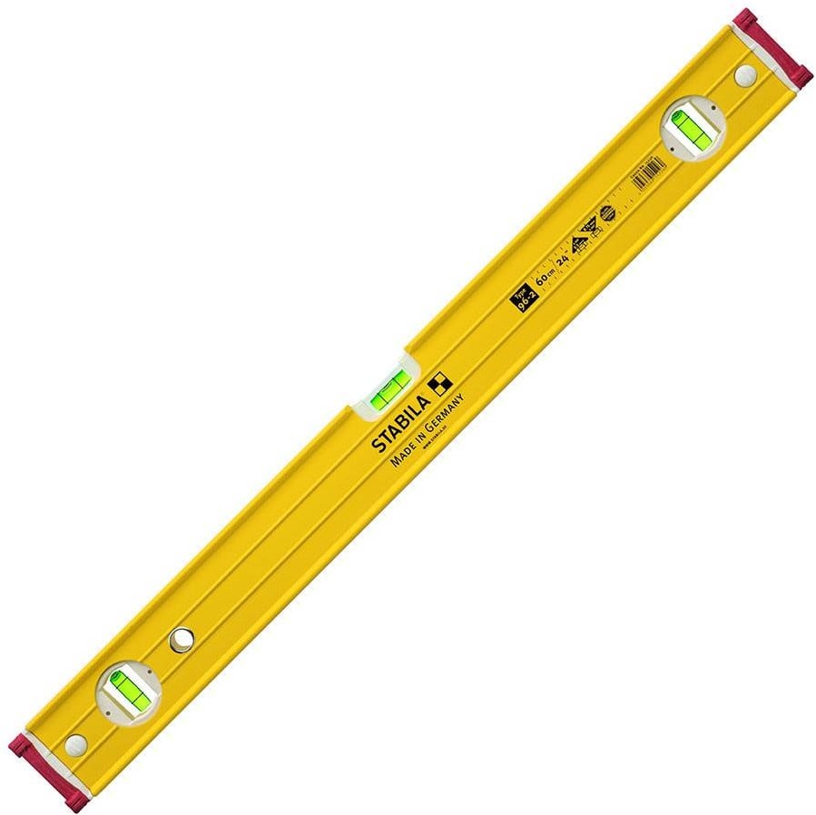 Stabila Waterpas,96-2 afn.Kappen2V1H libel 60cm - 15226