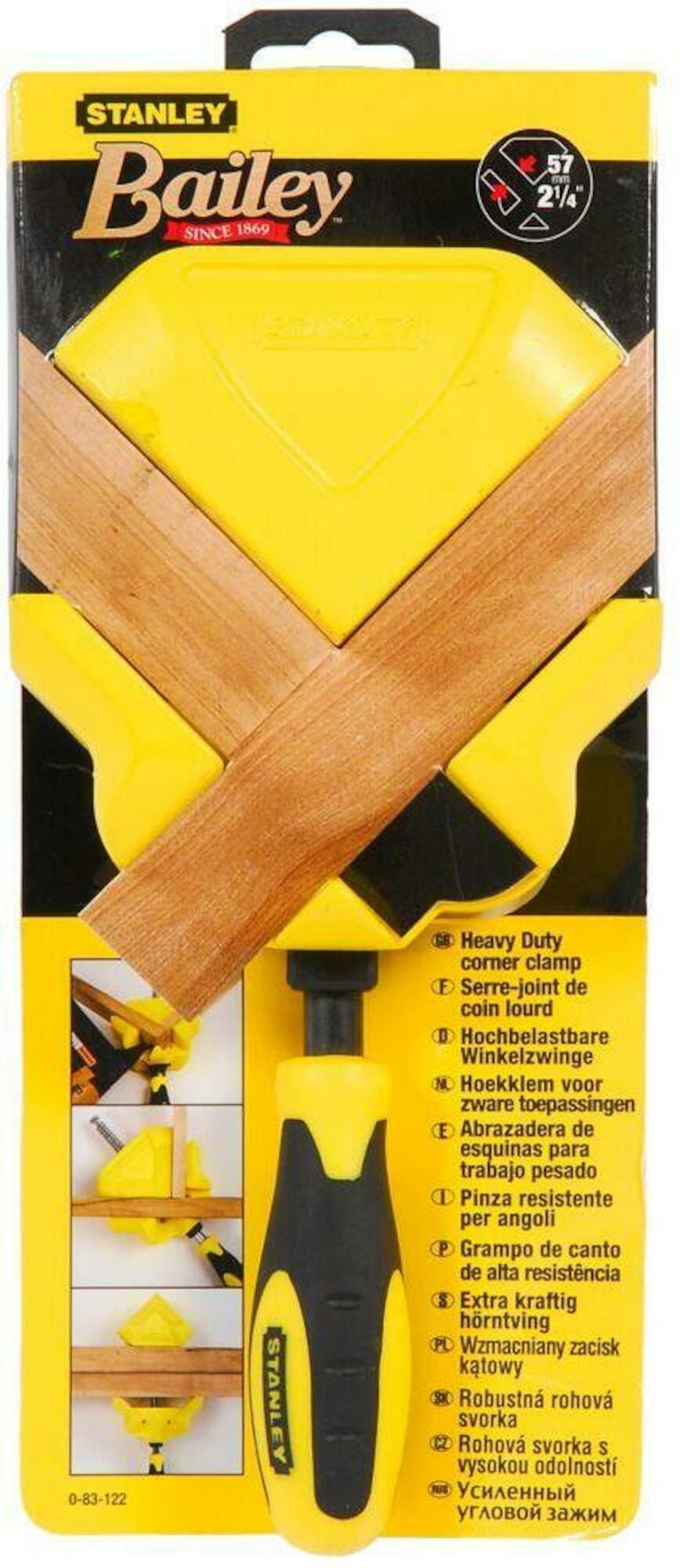 Stanley handgereedschap Hoek lijmklem - 0-83-122