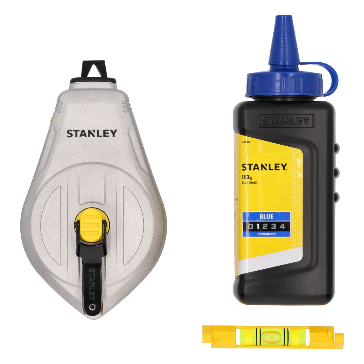 Stanley handgereedschap Slaglijnmolenkit | 1:1 Alu | Blauw + waterpas - STHT47111-0
