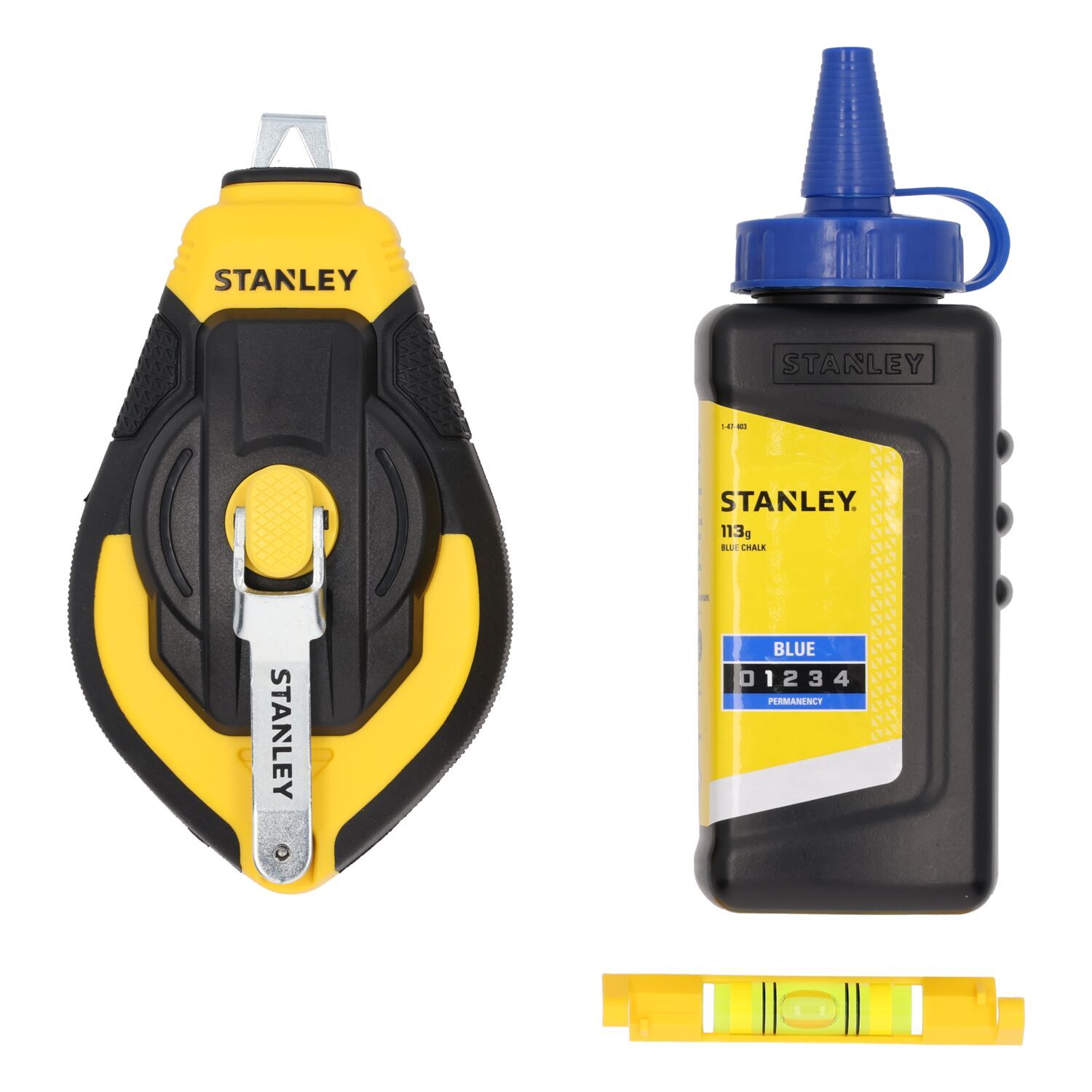 Stanley handgereedschap Slaglijnmolenkit | 3:1 | Comfort Grip | Blauw + waterpas - STHT47312-0
