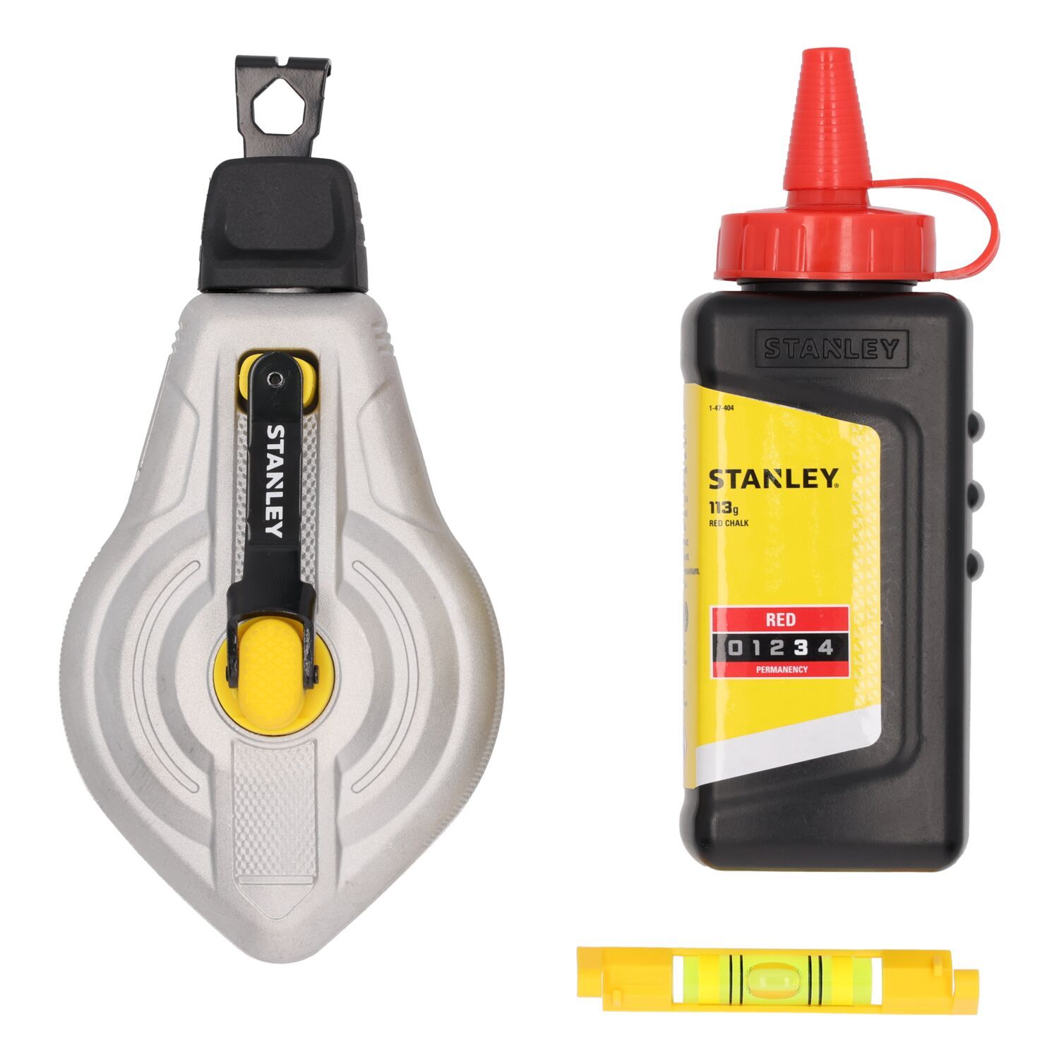 Stanley handgereedschap Slaglijnmolenkit | 6:1 Alu |Rood + waterpas - STHT47612-0