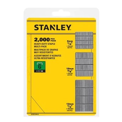Stanley handgereedschap Nieten mix 6, 10 en 12mm Type G - 2000 Stuks - STHT74749-0 - STHT74749-0