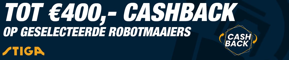 Stiga robotmaaier cashback