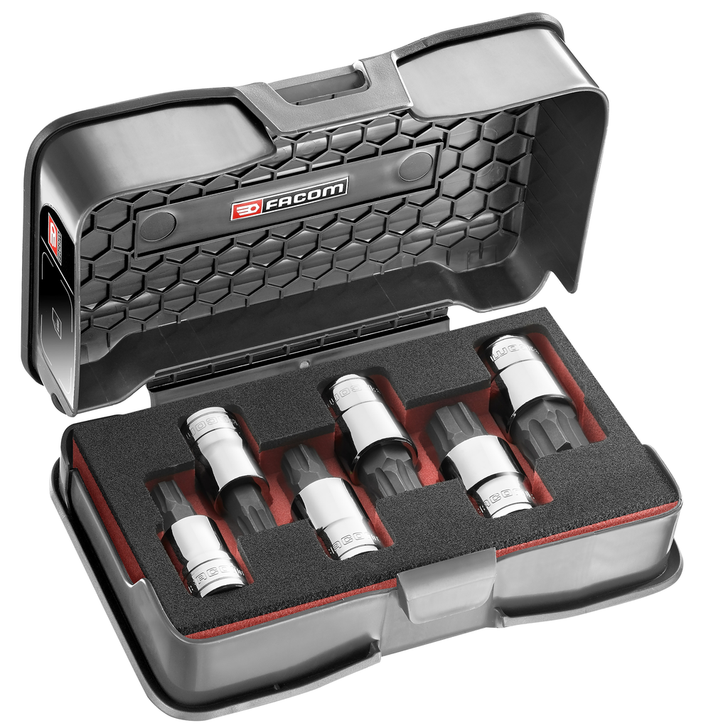 Facom STM.J6MGRPPB | 6-DELIGE | 1/2 " | GRIP-BITDOPPEN | SET | 10-19MM - STM.J6MGRPPB