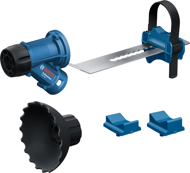 Bosch Blauw GDE MAX Stofafzuiging | Opzetstuk voor Bouchardeertool | In Doos 1600A033BA