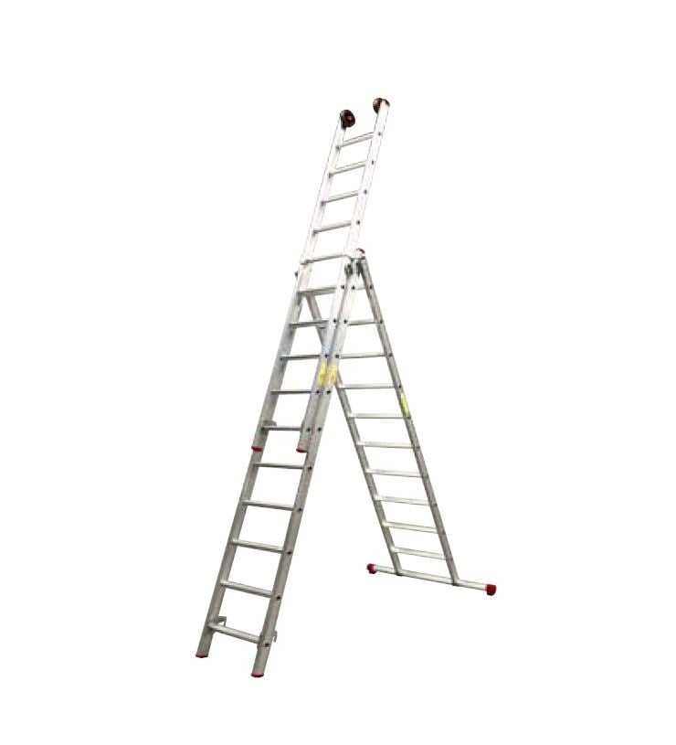 Little Jumbo Opsteekladder SuperPRO recht | 3x14 treden | met stabilisatiebalk 1250470314