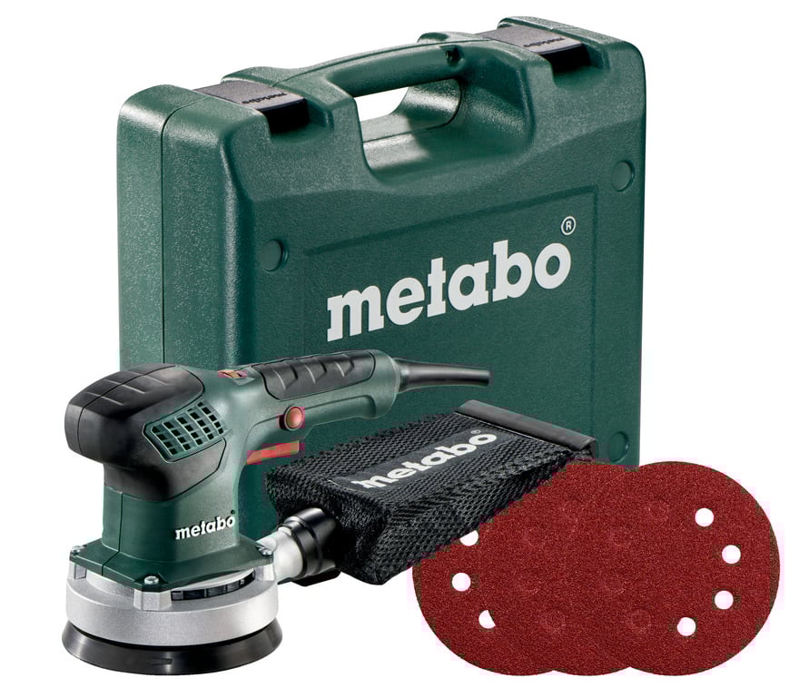 Metabo SXE 3125 Set excenterschuurmachine 310w 125mm | in koffer + 25 schuurbladen - 690921000