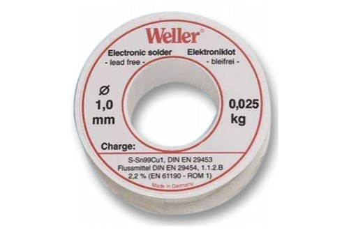 Weller EL99-1-100 Soldeertin, 1mm, 100g, Loodvrij - T0054025199 - T0054025199