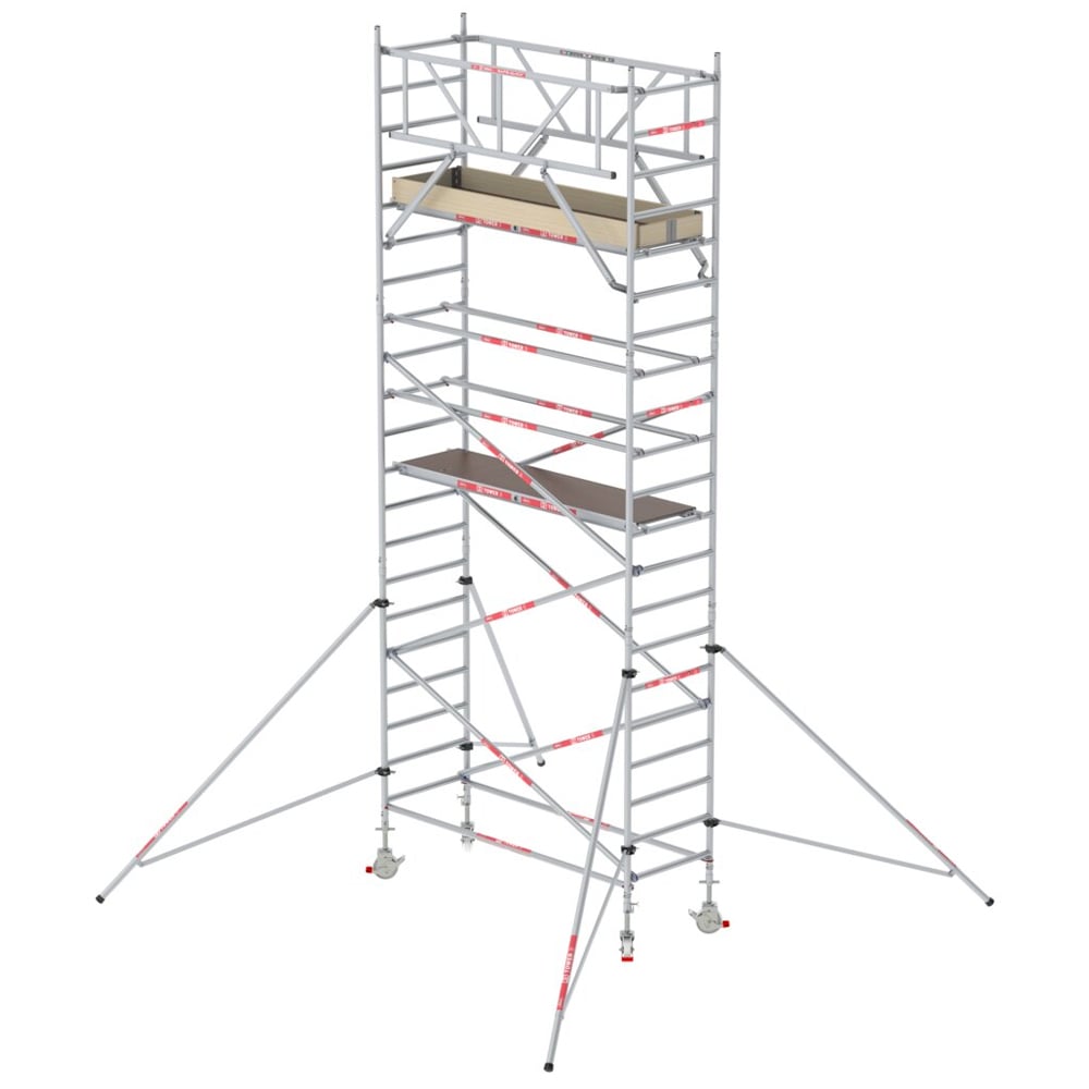 Altrex RS TOWER 31 PLUS rolsteiger | 7.20 m x 0.90 m | 2.45 m houten platform | Schoren - T315004