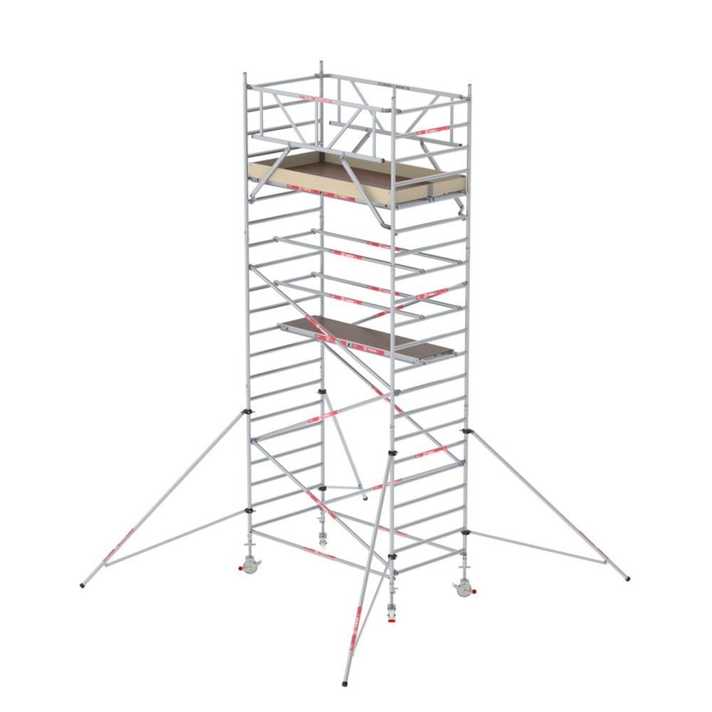 Altrex RS TOWER 32 rolsteiger | 7.20 m | 1.35 m | 2.45 m houten platform | Schoren - T320004