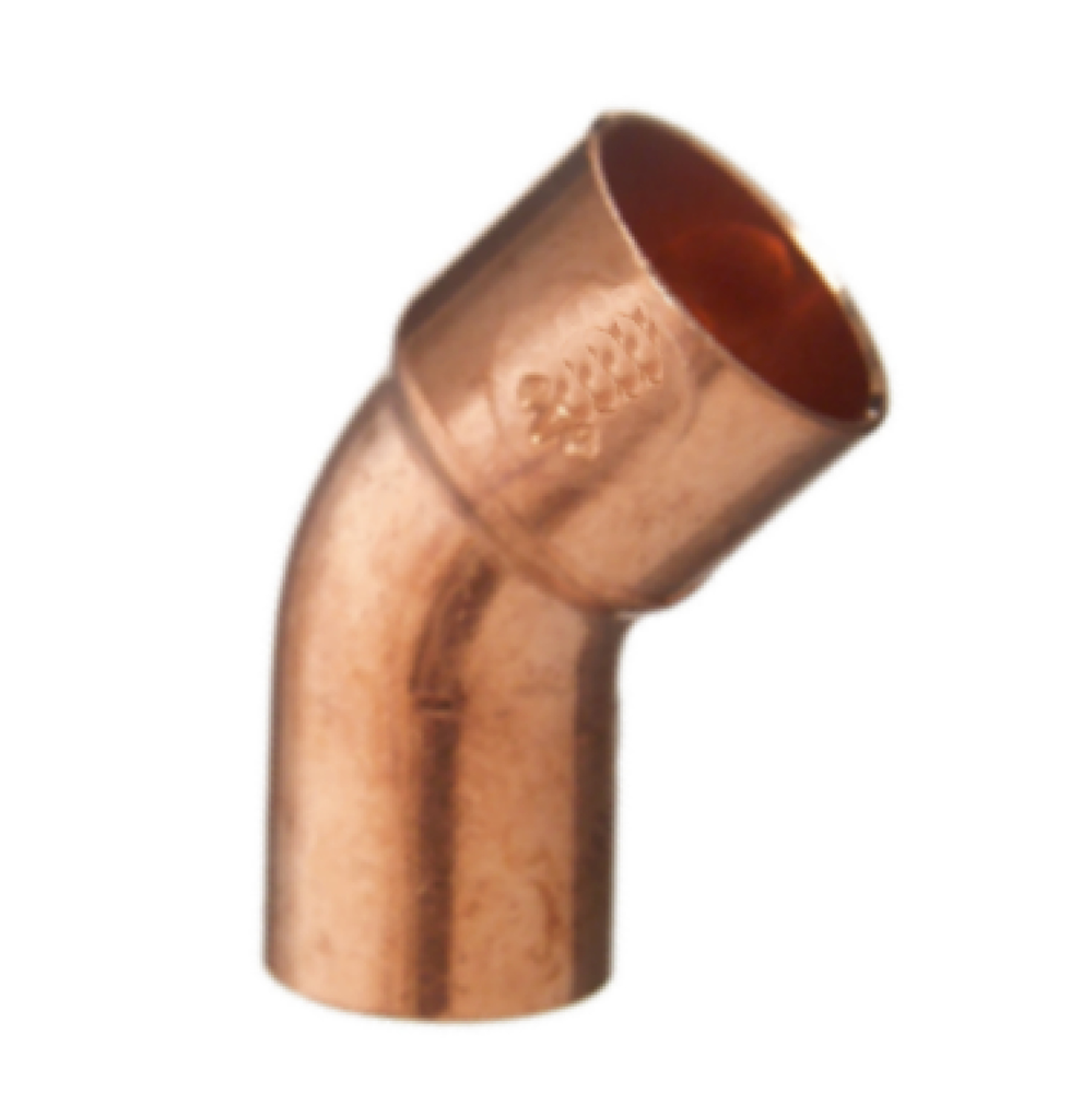 Cornat Cu-Soldeer Knie 1S 45Gr/22 (10St) - T564022