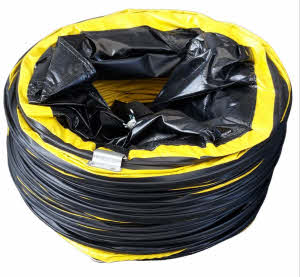 Spero Flex luchtslang axiaal ventilator | 510mm x 10Mtr incl. slangenklem - SBLFD51cx10m