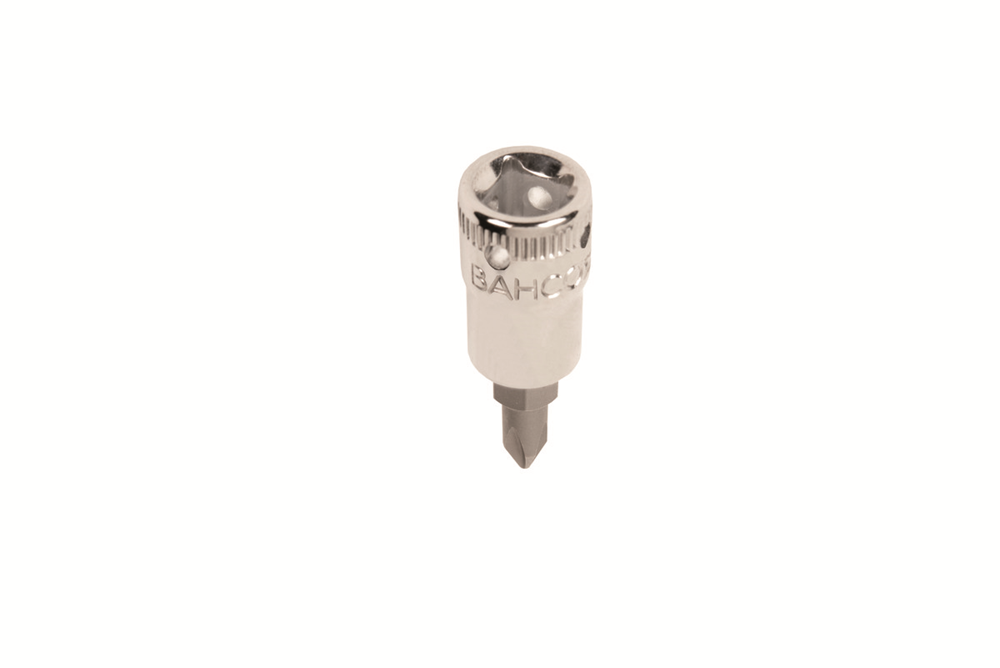 Bahco Schroevendraaierdopsleutel 1/4" | met 4-punts veiligheidsoplossing | vierkantaansluiting | Phillips | PH2 - TAH08-PH2