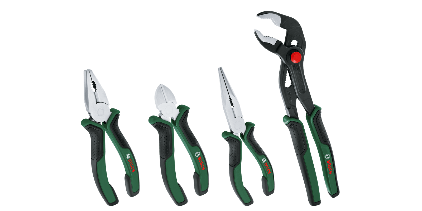 Bosch Groen Tangenset 4-stuks 1600A02W7K