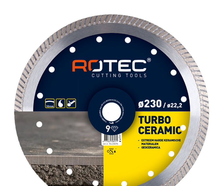 Rotec 704.2303TS TURBO CERAMIC', ø230x22,2mm - 704.2303TS afbeelding 1