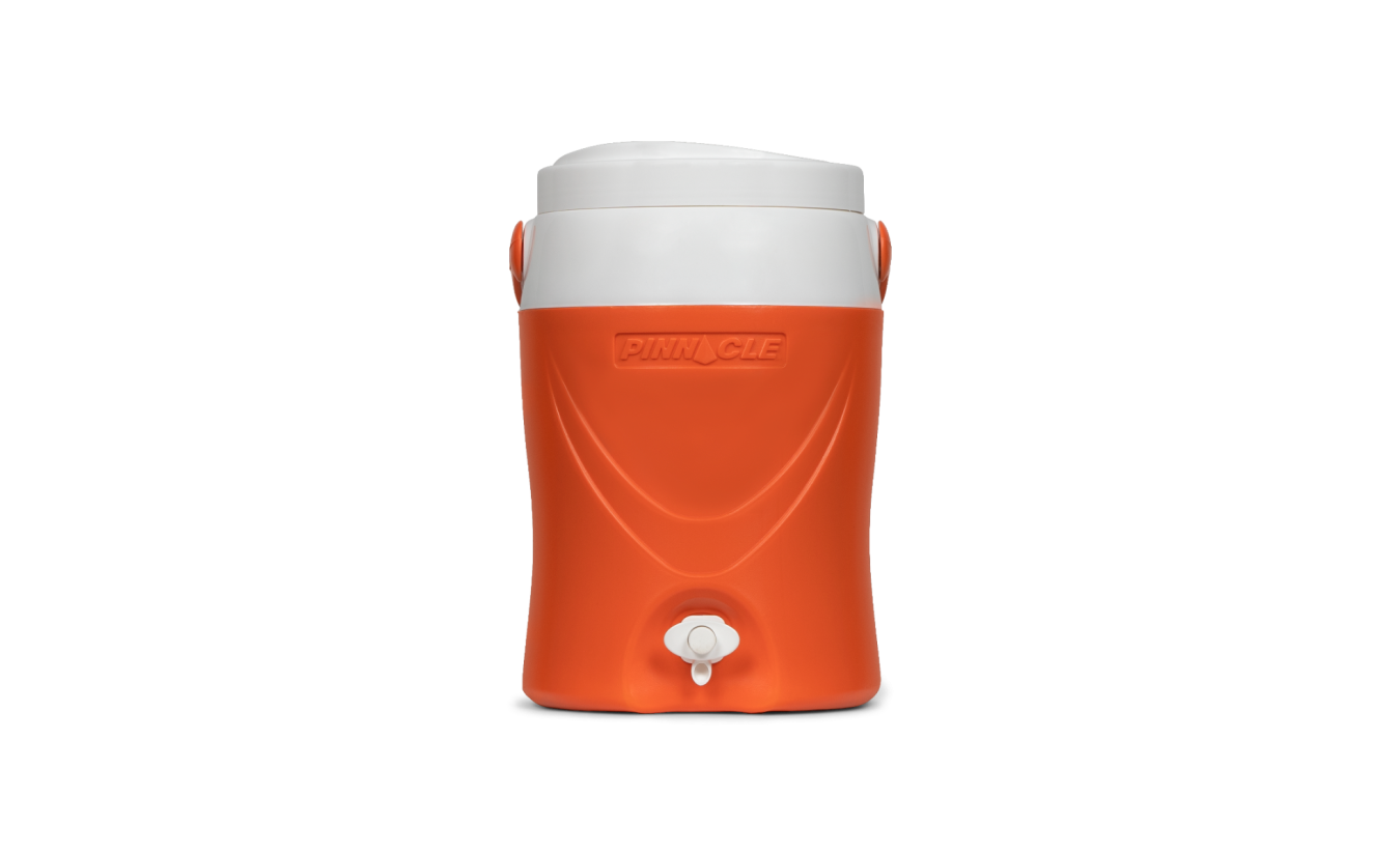 Pinnacle Platino 2 Gallon - Geïsoleerde Drankdispenser / Drankkoeler met kraantje - 8 Liter - Oranje