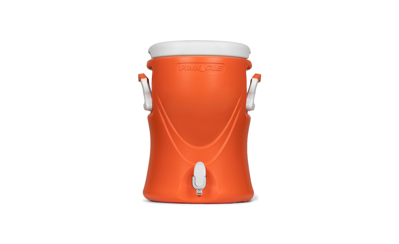 Pinnacle Platino 3 Gallon - Geïsoleerde Drankdispenser / Drankkoeler met kraantje - 12 Liter - Oranje