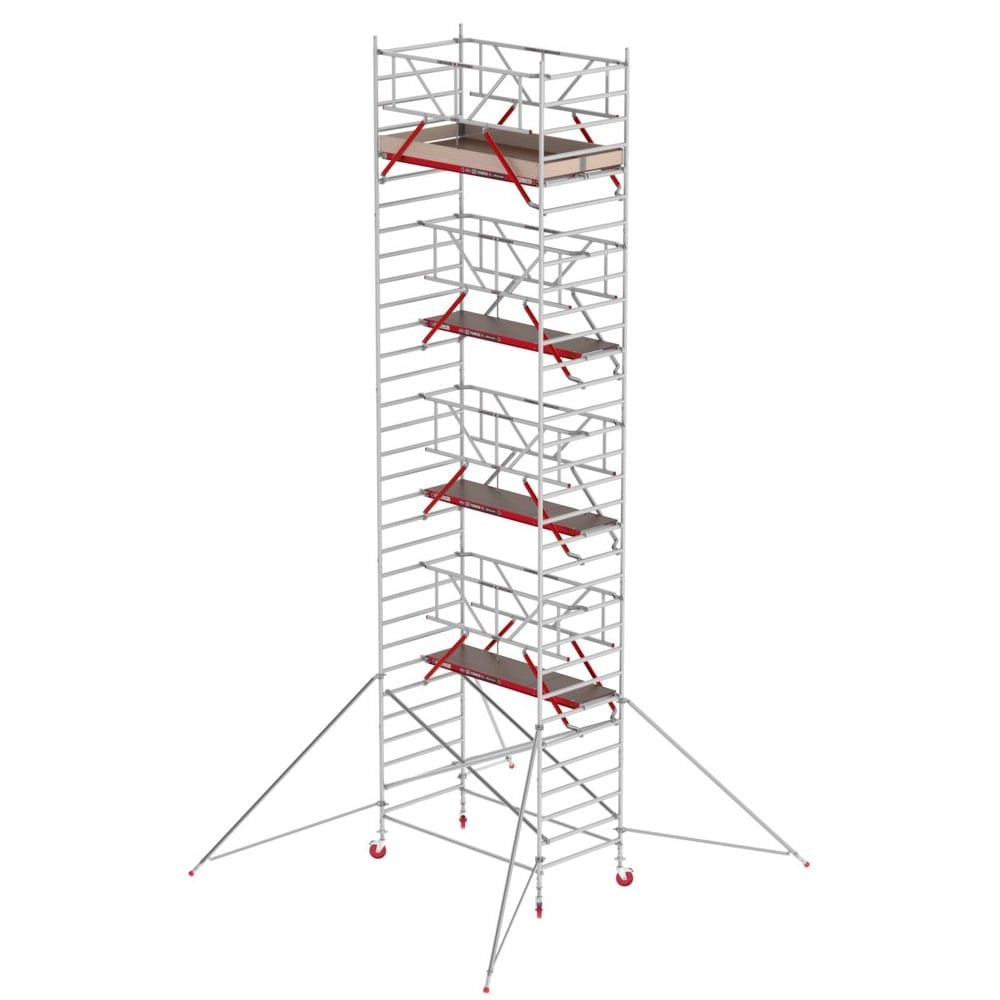 Altrex RS TOWER 42 rolsteiger | 10.20 m | 1.35 m | 2.45 m houten platform | Safe-Quick + schoren - TX420022
