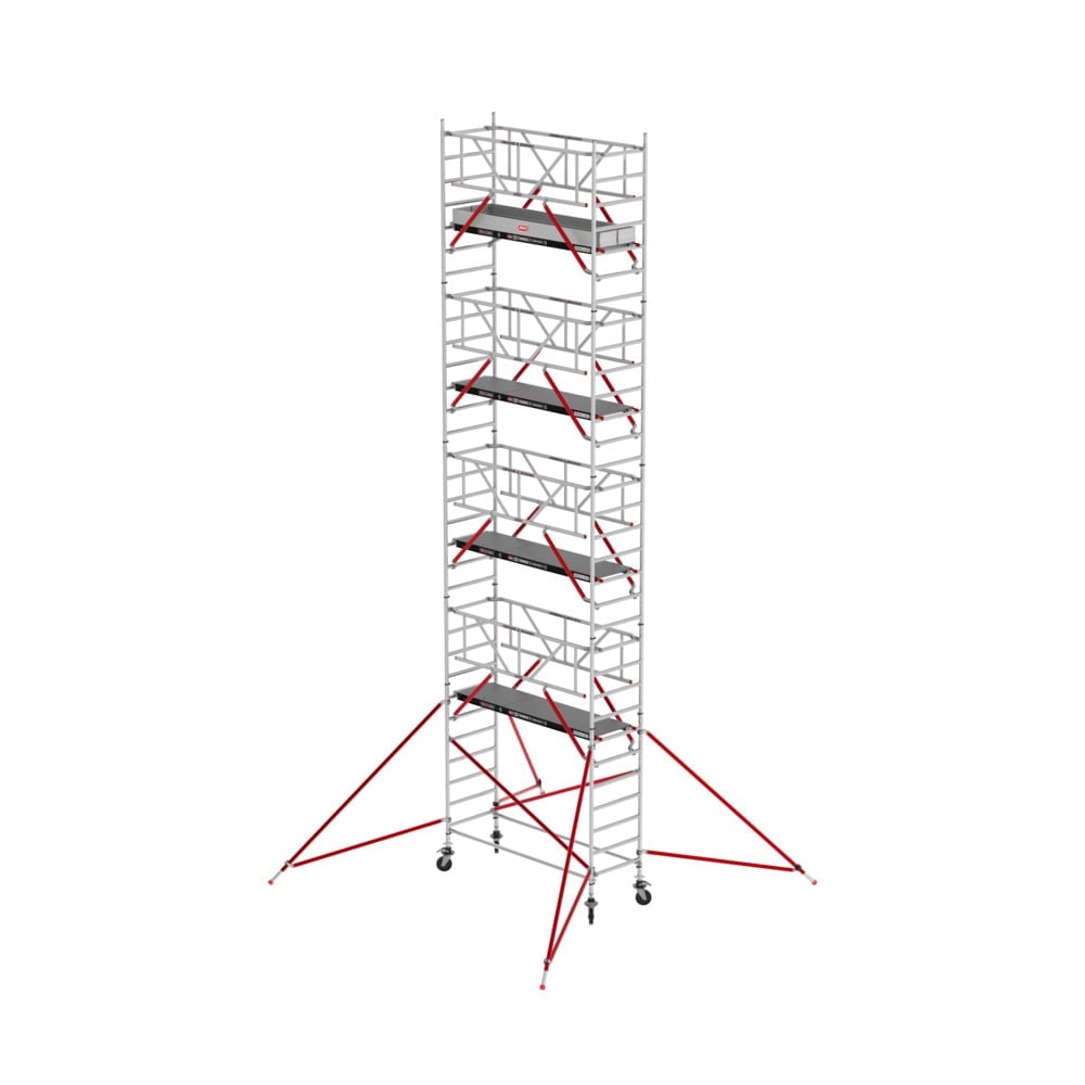 Altrex RS TOWER 51 PLUS rolsteiger | 10.20 m | 0.90 m | 2.45 m houten platform|- Safe-Quick + schoren - TX511039
