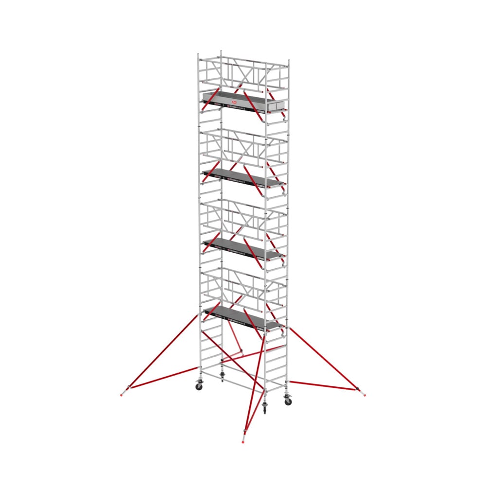 Altrex RS TOWER 51 PLUS rolsteiger | 10.20 m | 0.90 m | 2.45 m Fiber-Deck platform | Safe-Quick + schoren - TX511040
