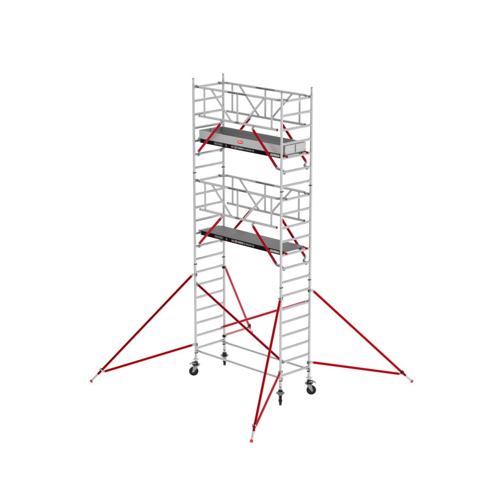 Altrex RS TOWER 51 PLUS rolsteiger | 7.20 m | 0.90 m | 2.45 m Fiber-Deck | Safe-Quick + schoren - TX515110