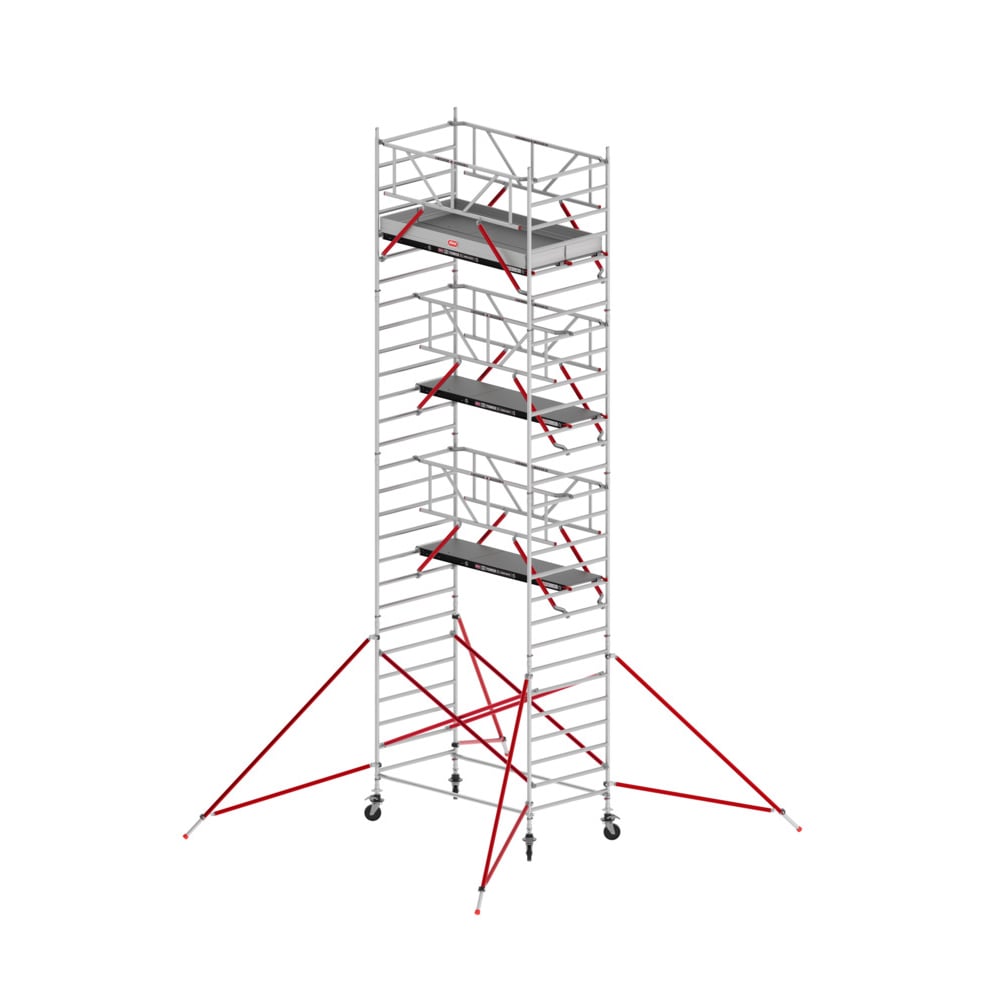 Altrex RS TOWER 52 rolsteiger | 9.20 m | 1.35 m | 2.45 m houten platform | Safe-Quick + schoren - TX525015