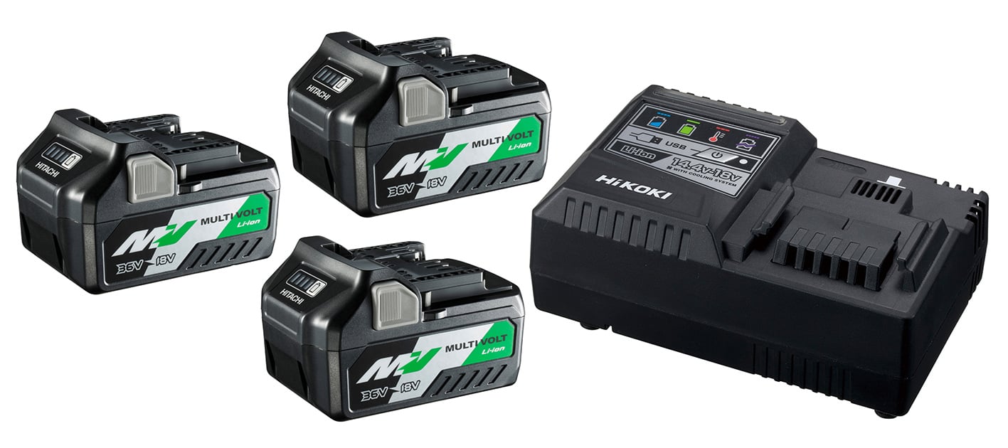 Hikoki UC18YSL3WA3 BOOSTERPACK A3, UC18YSL3 + 3 x BSL36A18 Li-ion - UC18YSL3WA3