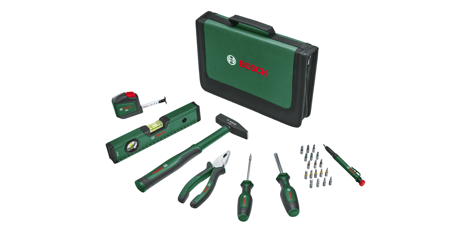 Bosch Groen Universal handgereedschapset | 25-delig 1600A0275J