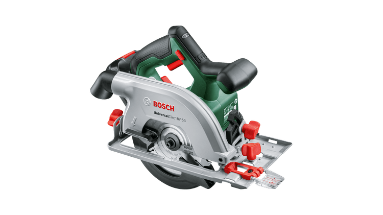 Bosch Groen Accucirkelzaag UniversalCirc 18V-53 | Zaagblad 160 mm Optiline 24 t | Incl. 1-uurslader AL 18V-20 en 1 x 2 5 Ah accu 06033B1402