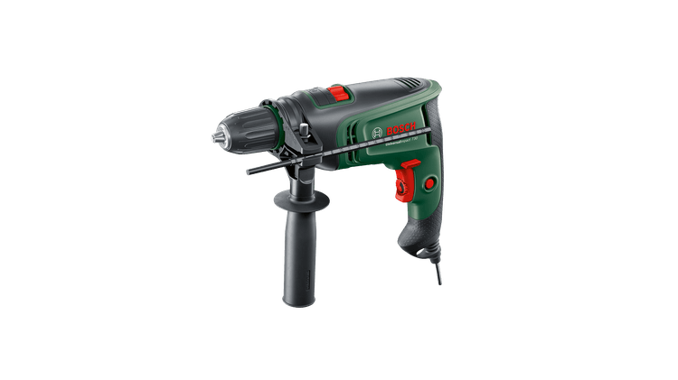 Bosch Groen Klopboormachine UniversalImpact 730 | Incl. Dieptestop additionele handgreep en 15-delige X-Line set 0603313402